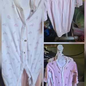 Ralph Lauren Light Pink Kids Nightgown And Sleeper Set 3